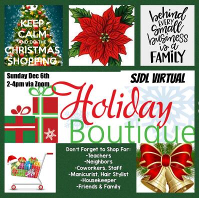 Holiday Boutique flyer