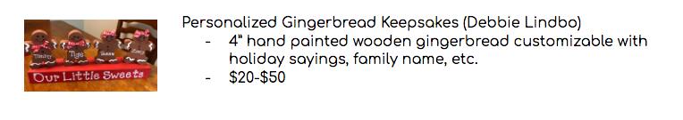 Personalized Gingerbread Keepsakes